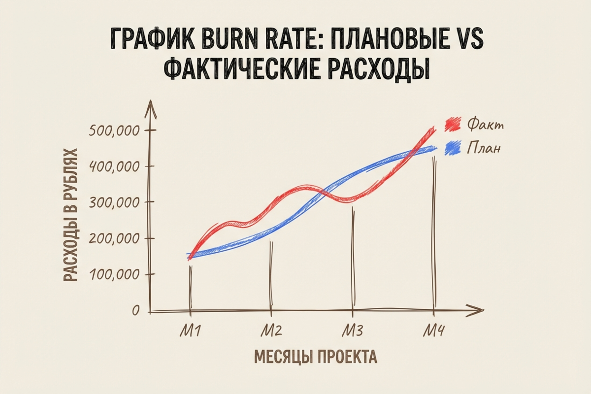 Burn Rate график